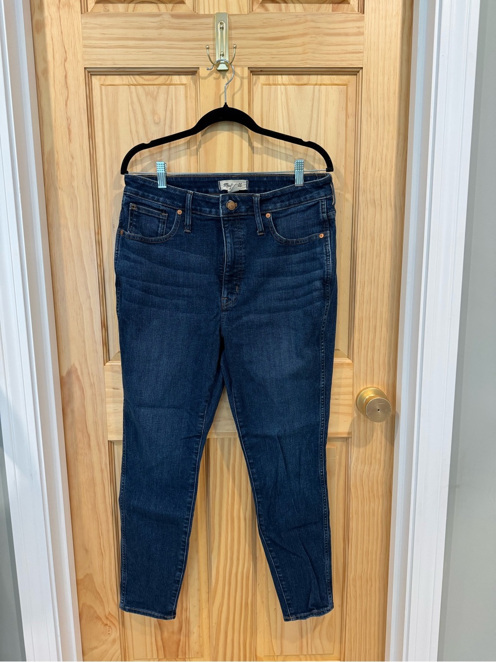Madewell Dark Indigo Curvy High-Rise Stretch Jeans